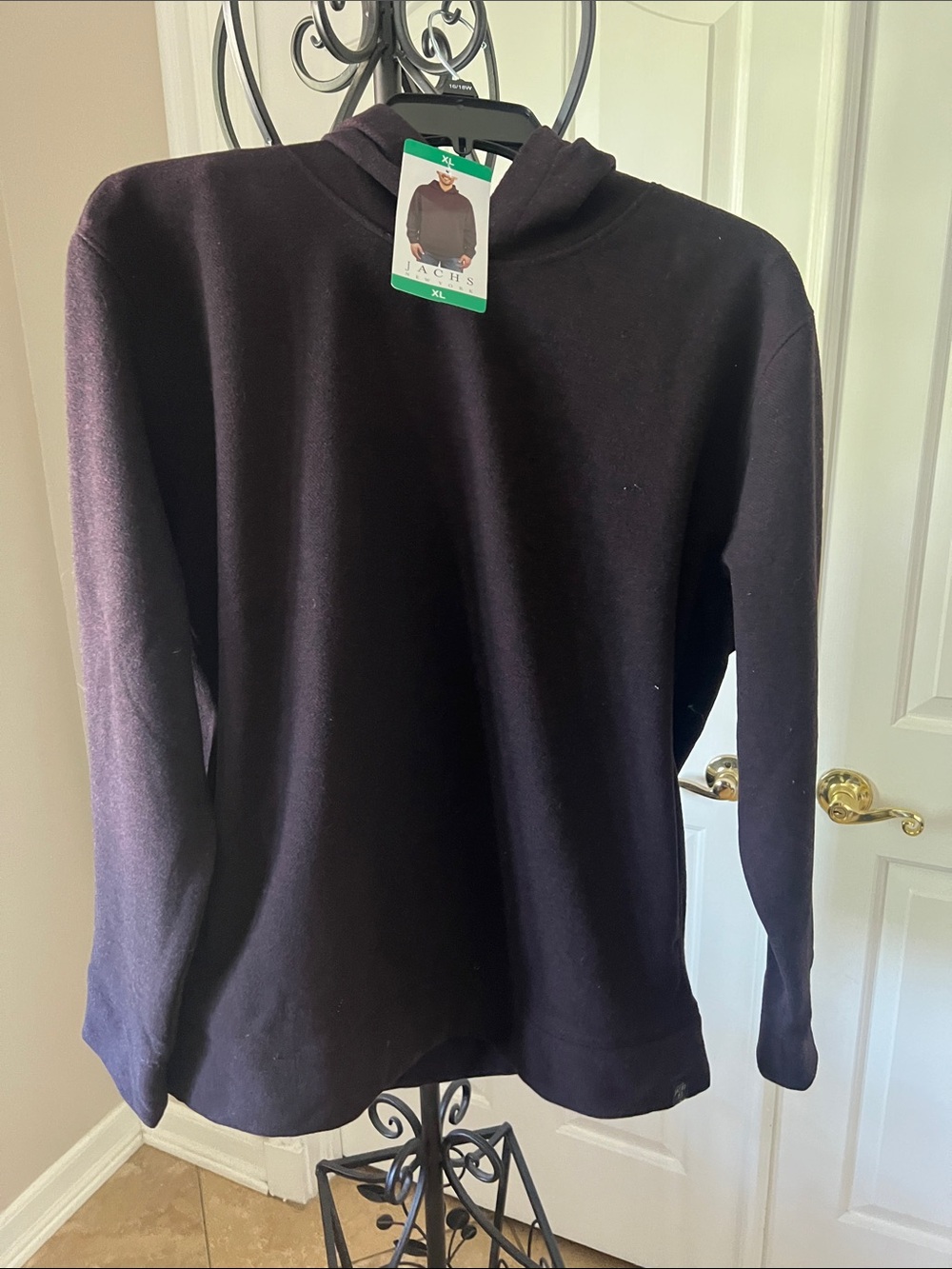 Jachs Black Hooded Mens Sweater